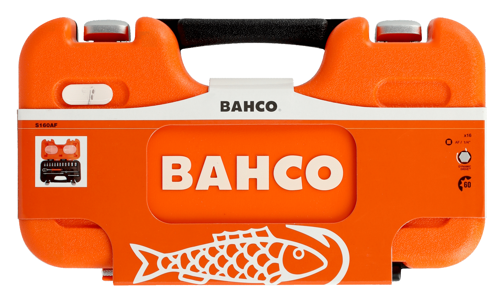 Bahco 16-Piece Imperial 1/4 in Standard Socket Set with Ratchet, 6 point - S160AF Bahco - BNR Industrial Automation