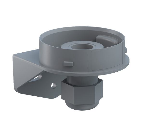 Werma Mini Mounting Adapter Accessories, Base and Wall Mount Beacon Werma Mini Bracket Cable Gland GY - 260.700.06 - BNR Industrial Automation