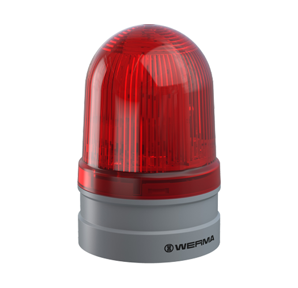 Werma EvoSIGNAL Series Midi TwinLIGHT Permanent/Flashing LED Beacon 12/24VAC/DC or 115-230VAC Beacon Werma Red 12/24VAC/DC - BNR Industrial Automation