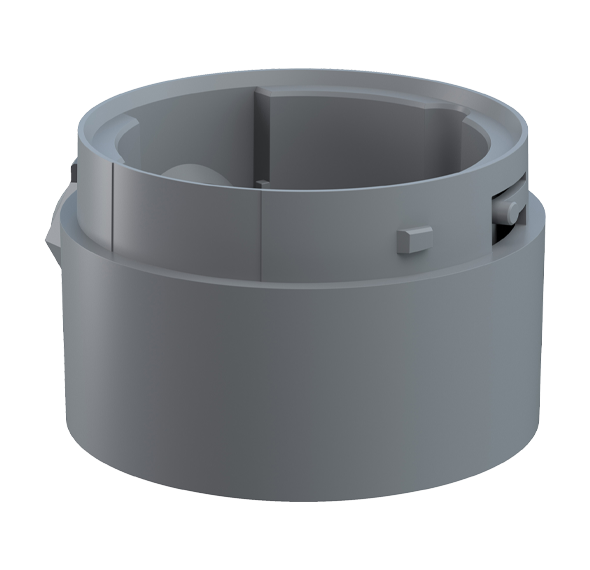 Werma Midi Mounting Adapter Accessories, Base and Wall Mount Beacon Werma Midi adapter side cable gland GY - 261.700.02 - BNR Industrial Automation