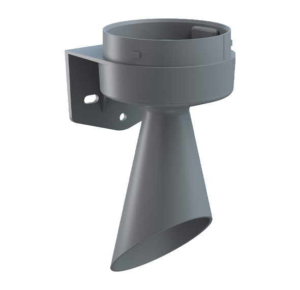 Werma Midi Mounting Adapter Accessories, Base and Wall Mount Beacon Werma Midi Horn Bracket Wall GY (For Midi Beacon/Sounder Combi Unit only) - 261.700.03 - BNR Industrial Automation
