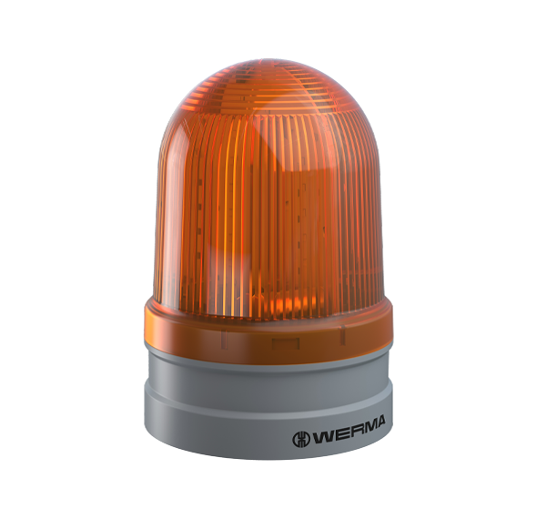 Werma EvoSIGNAL Series Maxi TwinLIGHT Permanent/Flashing LED Beacon 12/24VAC/DC or 115-230VAC Beacon Werma Yellow 12/24VAC/DC - BNR Industrial Automation