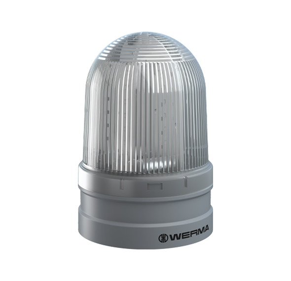 Werma EvoSIGNAL Series Maxi TwinLIGHT Permanent/Flashing LED Beacon 12/24VAC/DC or 115-230VAC Beacon Werma Clear 12/24VAC/DC - BNR Industrial Automation