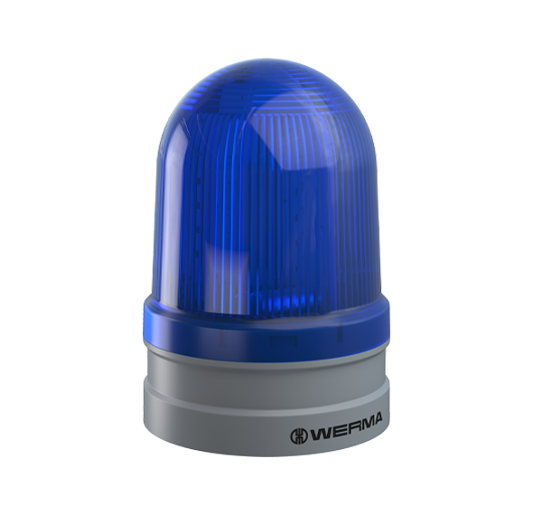 Werma EvoSIGNAL Series Maxi TwinLIGHT Permanent/Flashing LED Beacon 12/24VAC/DC or 115-230VAC Beacon Werma Blue 12/24VAC/DC - BNR Industrial Automation