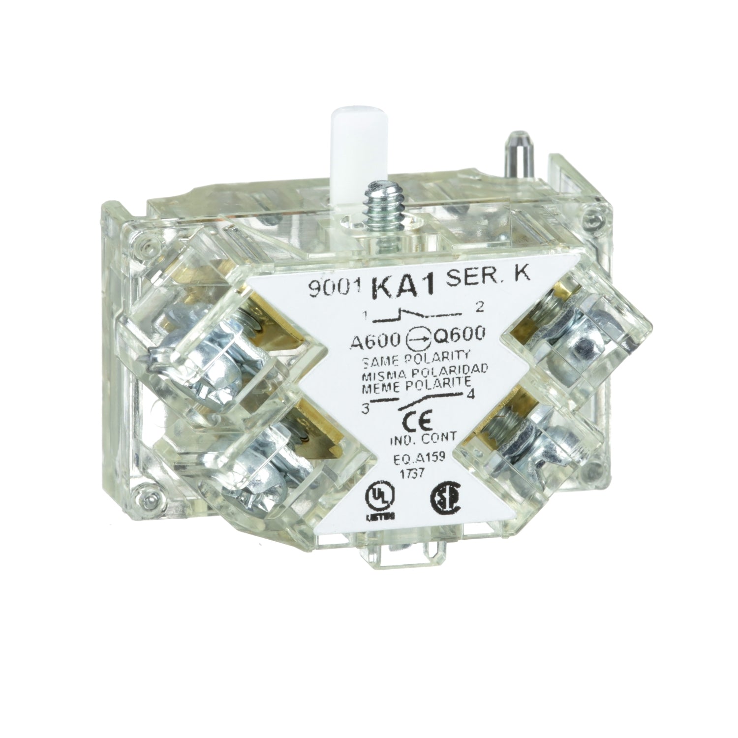 Schneider Electric Harmony 9001K Contact Block, SPDT NO & NC - 9001KA1 Schneider Electric - BNR Industrial Automation