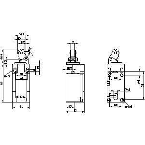 SIEMENS 3SE5 Series Roller Lever Interlock Switch, NO/NC, IP65, DPST, Plastic Housing, 400V ac Max - 3SE5232-0HE10 Limit Switch Siemens - BNR Industrial Automation