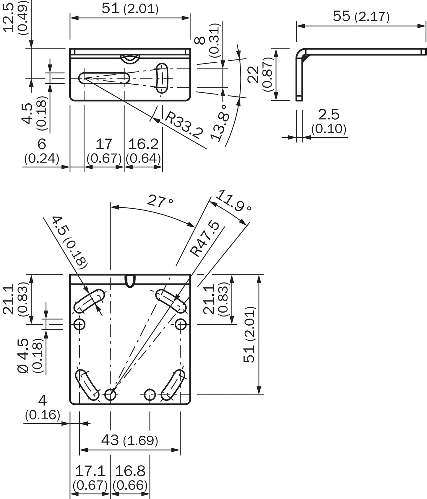 SICK BEF-WTT12L SICK Mounting Bracket for Use with PowerProx - 2078538 SICK - BNR Industrial Automation