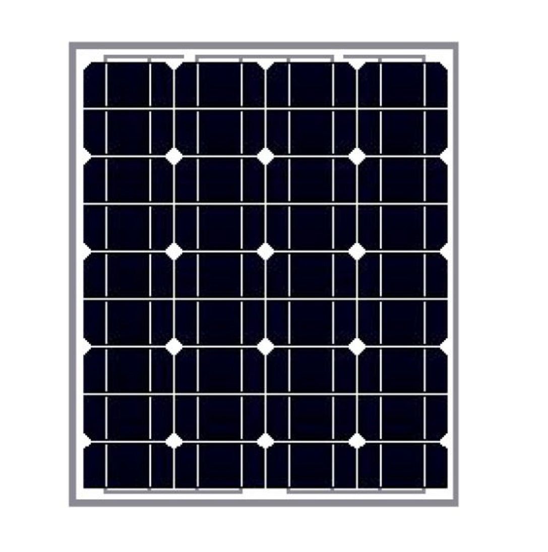 Powertech Symmetry Solar PV 50w Module; Mono 12v 0.9m LH4 Connectors (25mm) - BNR Industrial