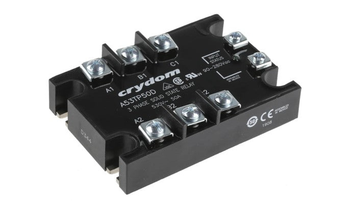 Sensata Crydom 53TP Series Solid State Relay, 50 A rms Load, Panel Mount, 530 V rms Load, 280 V rms Control - A53TP50D Crydom - BNR Industrial Automation