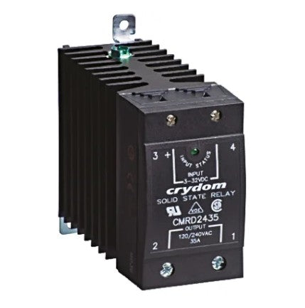 Sensata Crydom Solid State Relay, 45 A Load, DIN Rail Mount, 280 V Load, 32 V Control - CMRD2445 Crydom - BNR Industrial Automation