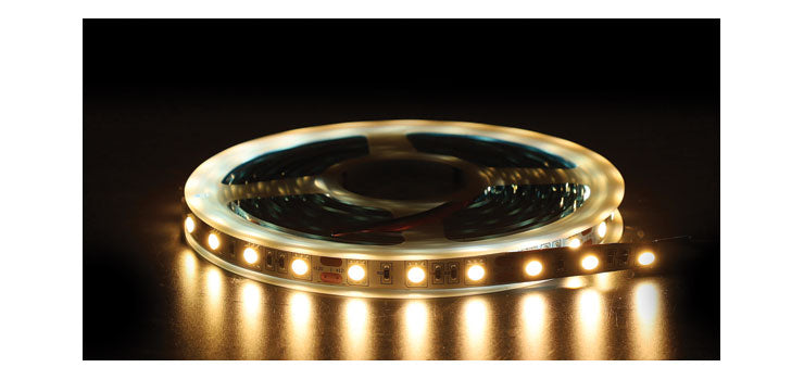 IP30 5050 Warm White 12 Volt LED Strip Light 5m - Non - Weatherproof LED LIGHTING GENLAMP - BNR Industrial Automation