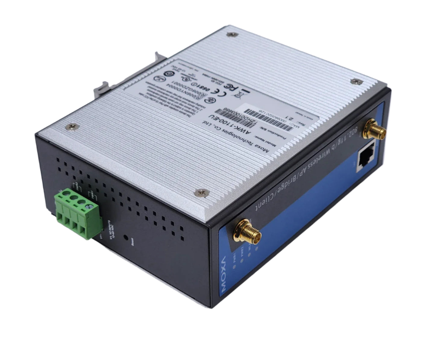 MOXA AWK-1100 Series Industrial IEEE 802.11g/b Wireless Access Point / Bridge / AP Client - AWK--100-EU MOXA - BNR Industrial Automation