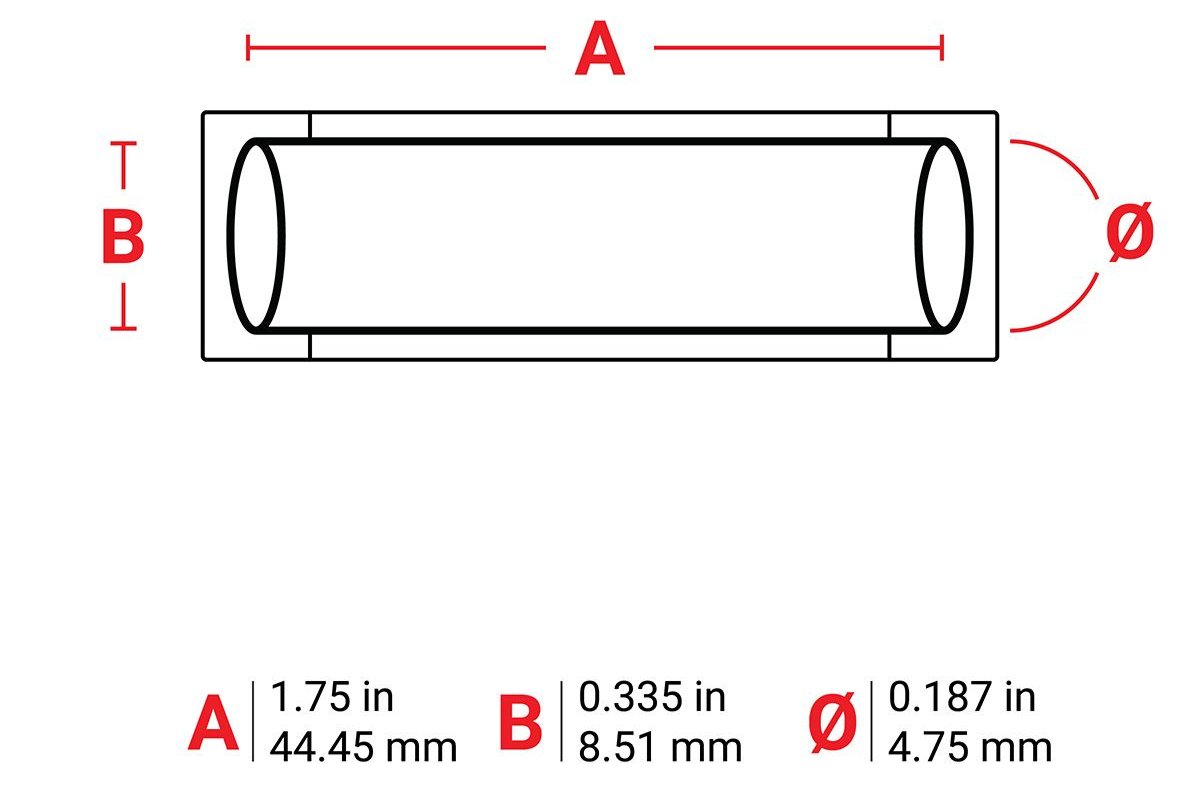BRADY PermaSleeve Heat Shrink Wire and Cable Labels -44.45mm (W) x 8.51mm (H), for M6 & M7 Printers - 174443 Cable Accessories BRADY - BNR Industrial Automation