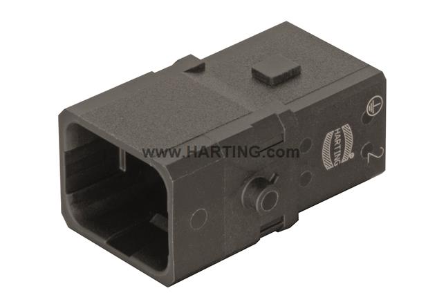 HARTING Han® 1A Insert 3+PE Crimp HARTING Male for locking lever - 09 10 002 2605 - BNR Industrial Automation
