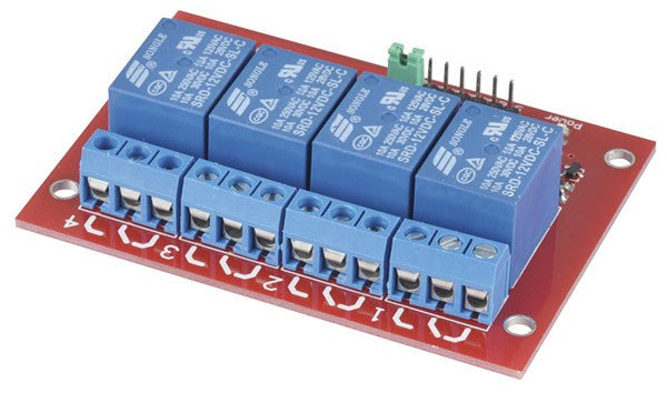 Duinotech Arduino Compatible 4 Channel 12V Relay Module - BNR Industrial