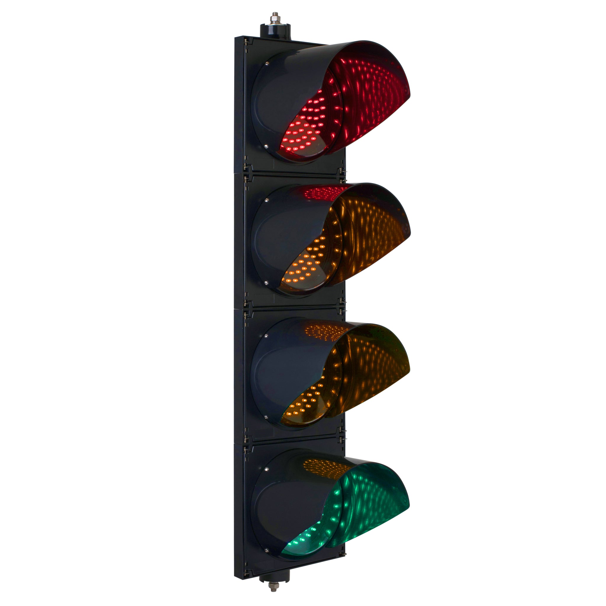BNR 4 Aspect 200mm LED Traffic Lights 12-24VDC or 85-265VAC - Arrows and Colours Traffic Light BNR - BNR Industrial Automation