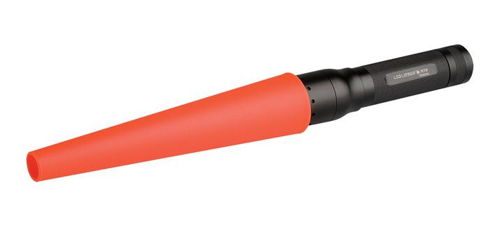 LED LENSER Orange Signal Cone Flashlight LED LENSER - BNR Industrial Automation