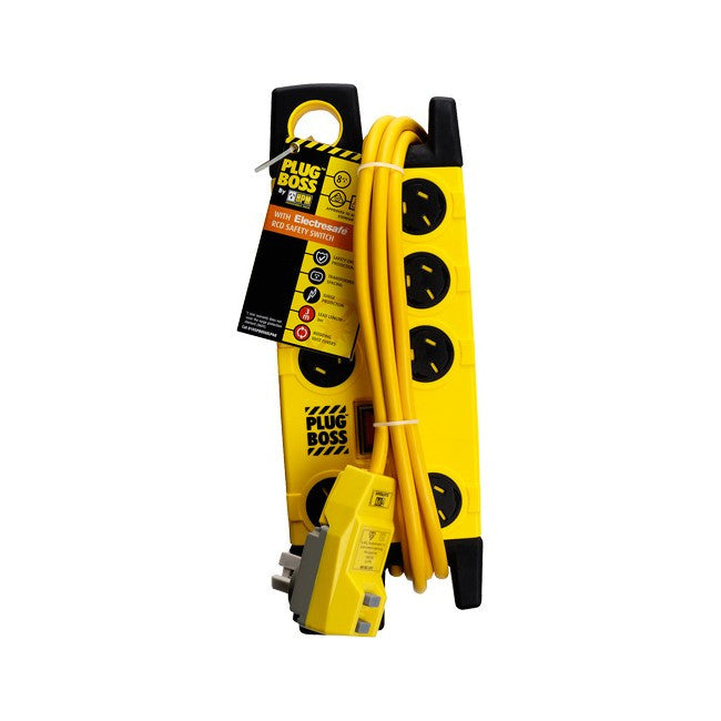 HPM Plug Boss 8 Outlet Heavy Duty Powerboard Power Board HPM - BNR Industrial Automation