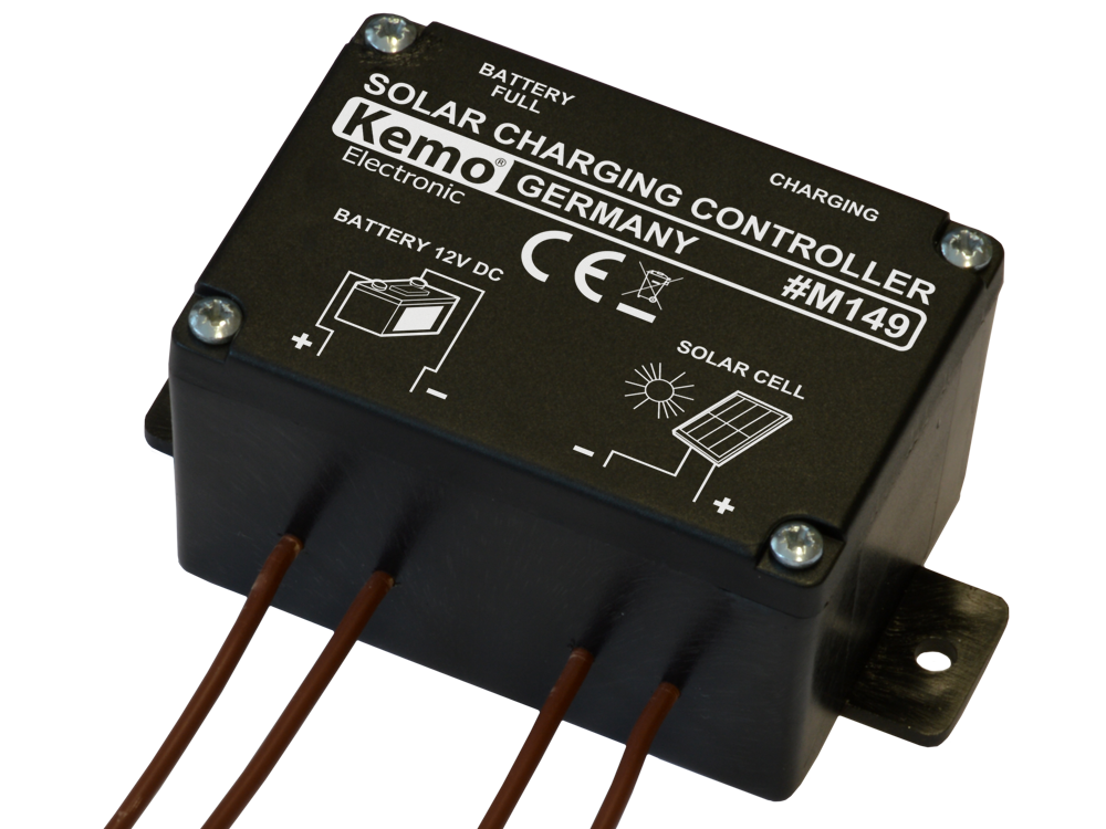Kemo Electronic KEMO ELECTRONIC 12V 6A Battery Charging Regulator for Solar Panels - BNR Industrial