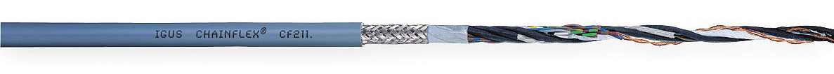 igus Chainflex CF211 Data Cable - Shielded, Oil Resistant, Flame Retardant Cable igus - BNR Industrial Automation