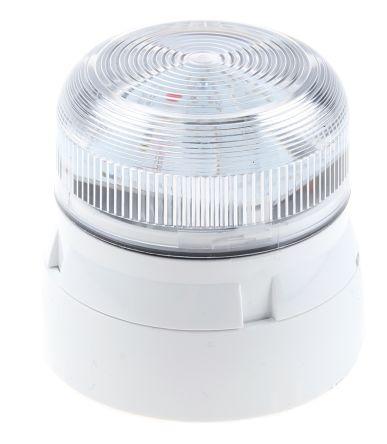 New Klaxon Flashguard Beacons - LED, IP65 Beacon Klaxon Clear 10-30VDC (Flashing or Static) - BNR Industrial Automation