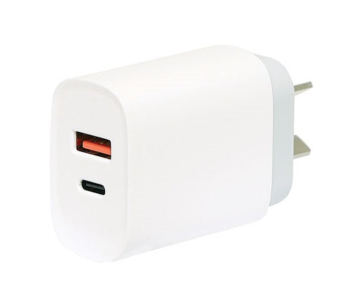 Powertran Powertran 2 Output USB Wall Charger With QC3.0 And Power Delivery - BNR Industrial