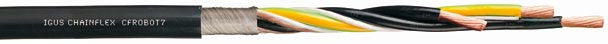 igus Chainflex CFROBOT6/7 Motor Cable - Shielded, PUR Sheath, Oil and Coolant Resistant, Cable igus - BNR Industrial Automation