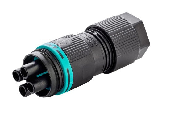techno THB.387.B4A.LZ 4 Pole Plug Connector IP68 Cable Accessories techno - BNR Industrial Automation
