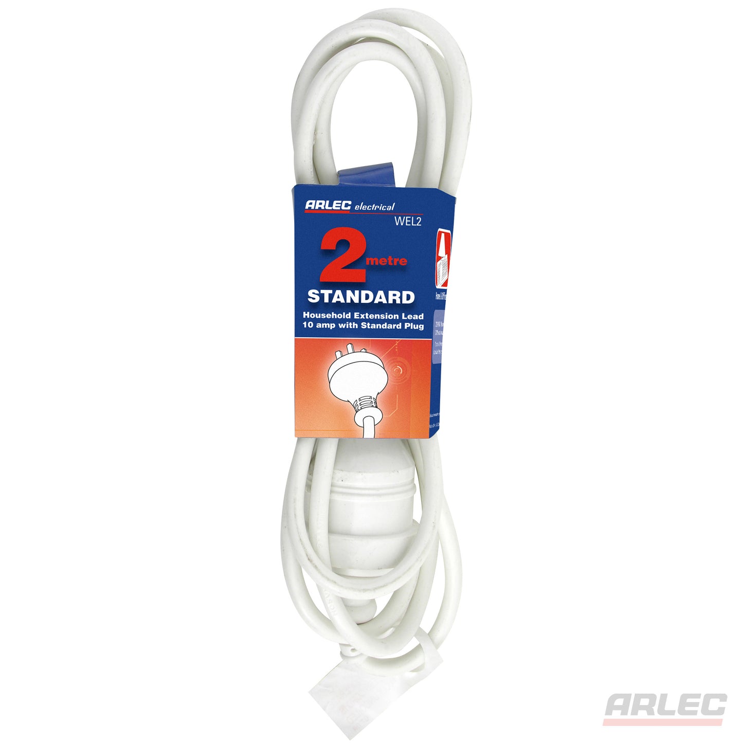 ARLEC 2 Meter Domestic Extension Lead - WEL2 Extension Lead Arlec - BNR Industrial Automation