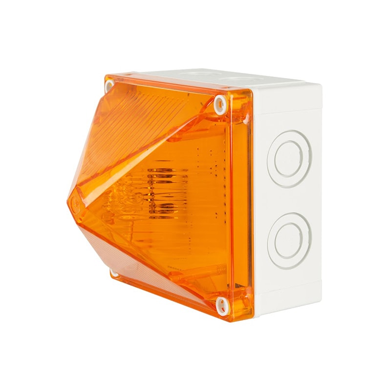 MOFLASH X700 Series 15J Xenon Beacon 230VAC Beacons MOFLASH 230VAC Amber - BNR Industrial Automation