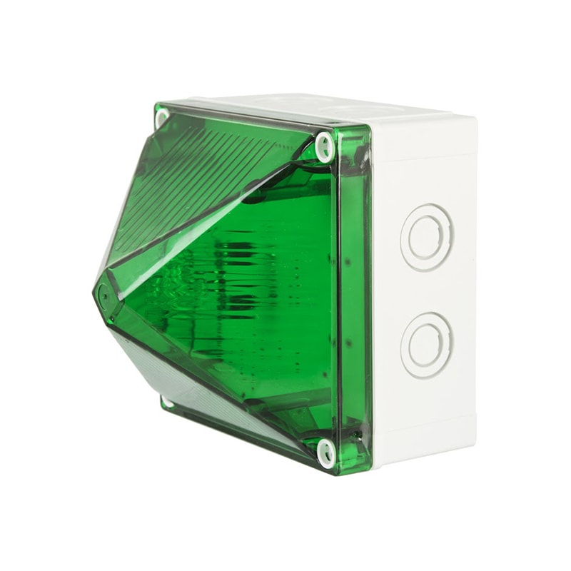 MOFLASH X700 Series 15J Xenon Beacon 230VAC Beacons MOFLASH 230VAC Green - BNR Industrial Automation