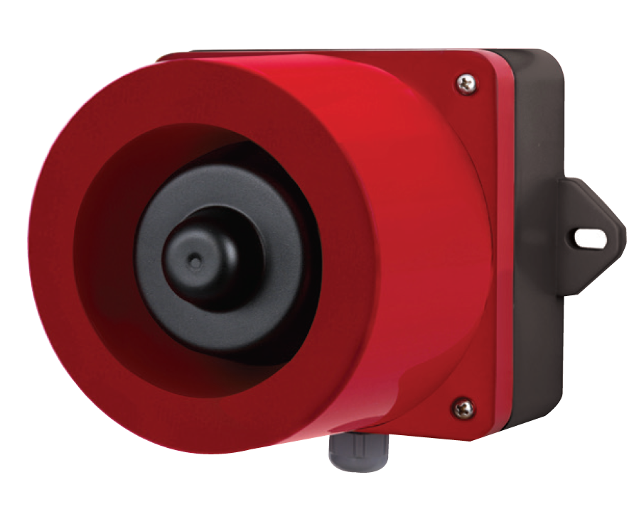 Qlight QWH50 and QWH50SD 123dB Max 31 Tone Electronic Sounder with optional 5ch MP3 Playback Sounder Qlight - BNR Industrial Automation