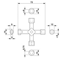 Phoenix Contact USS 4 - Control cabinet key - 1203149 Tools Phoenix Contact - BNR Industrial Automation