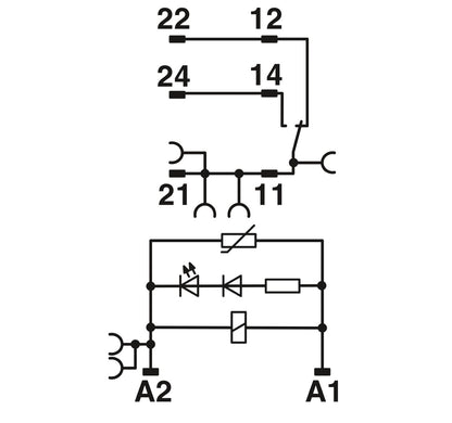 Phoenix Contact RIF-1-RPT-LV-230AC/1X21 - 1CO 230VAC Relay module Phoenix Contact - BNR Industrial Automation