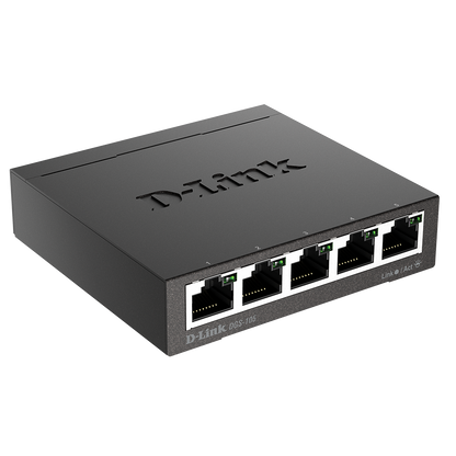 D-Link 5-Port Gigabit Desktop Switch (Metal Housing) - DGS-105 D-Link - BNR Industrial Automation