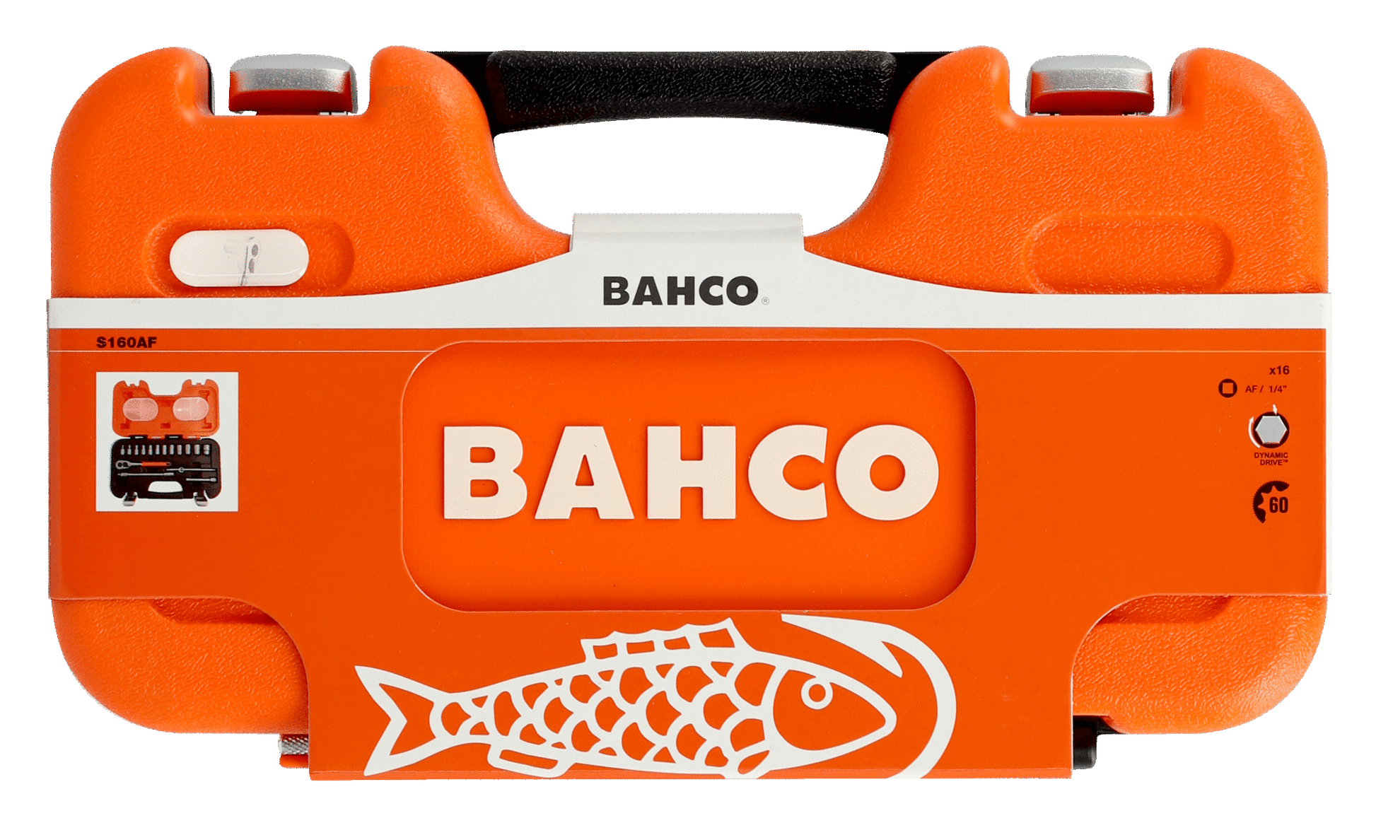 Bahco 16-Piece Imperial 1/4 in Standard Socket Set with Ratchet, 6 point - S160AF Bahco - BNR Industrial Automation