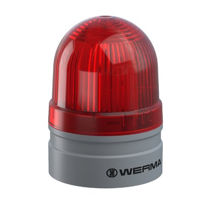 Werma EvoSIGNAL Series Mini TwinLIGHT Permanent/Flashing LED Beacon 12VAC/DC, 24VAC/DC or 115-230VAC Beacon Werma Red 12VAC/DC - BNR Industrial Automation