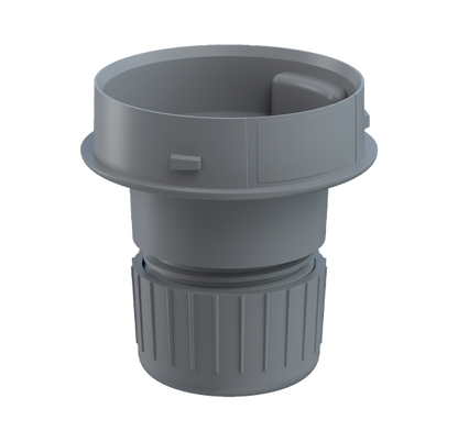 Werma Mini Mounting Adapter Accessories, Base and Wall Mount Beacon Werma Mini Tube Adapater GY - 260.700.05 - BNR Industrial Automation