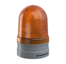 Werma EvoSIGNAL Series Midi TwinLIGHT Permanent/Flashing LED Beacon 12/24VAC/DC or 115-230VAC Beacon Werma Yellow 12/24VAC/DC - BNR Industrial Automation