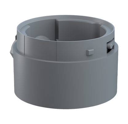 Werma Midi Mounting Adapter Accessories, Base and Wall Mount Beacon Werma Midi adapter side cable gland GY - 261.700.02 - BNR Industrial Automation