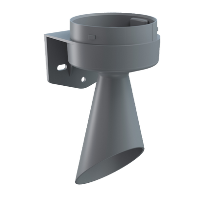 Werma Midi Mounting Adapter Accessories, Base and Wall Mount Beacon Werma Midi Horn Bracket Wall GY (For Midi Beacon/Sounder Combi Unit only) - 261.700.03 - BNR Industrial Automation