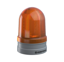 Werma EvoSIGNAL Series Maxi TwinLIGHT Permanent/Flashing LED Beacon 12/24VAC/DC or 115-230VAC Beacon Werma Yellow 12/24VAC/DC - BNR Industrial Automation