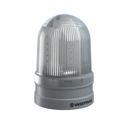 Werma EvoSIGNAL Series Maxi TwinLIGHT Permanent/Flashing LED Beacon 12/24VAC/DC or 115-230VAC Beacon Werma Clear 12/24VAC/DC - BNR Industrial Automation