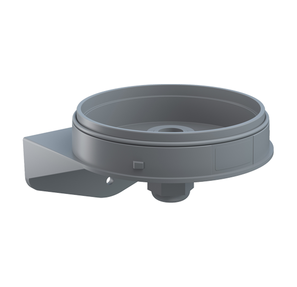 Werma Maxi Mounting Adapter Accessories, Base and Wall Mount Beacon Werma Maxi angle cable gland GY - 262.700.06 - BNR Industrial Automation