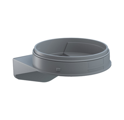 Werma Maxi Mounting Adapter Accessories, Base and Wall Mount Beacon Werma Maxi angle GY - 262.700.07 - BNR Industrial Automation