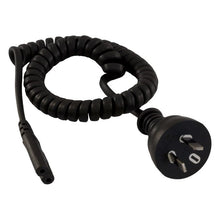BLACK CURLY FIG-8 MAINS LEAD 2M, FIGURE 8 IEC-C7 FIG8 Cable BNR Industrial - BNR Industrial Automation