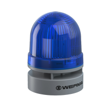 Werma EvoSIGNAL Series Mini TwinLIGHT Combi Permanent/Flashing LED Beacon/Sounder, 95dB, 12VAC/DC, 24VAC/DC or 115-230VAC Beacon Werma Blue 12VAC/DC - BNR Industrial Automation