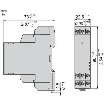 Schneider Electric RENF22R2MMW Multi Function Timer Relay, 8A, 2CO, 0.05s to 999h asymmetrical on delay and off delay, NFC App Programming 24 → 240 V ac/dc Timer Schneider Electric - BNR Industrial Automation