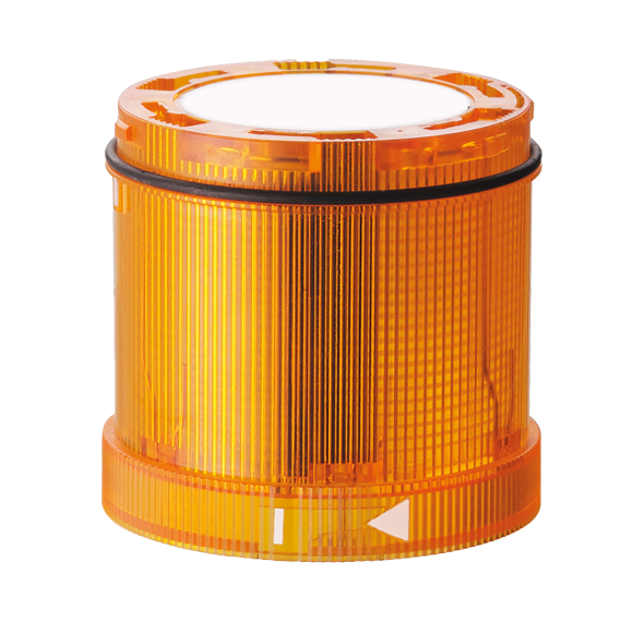 Werma LED Signal Tower KombiSIGN 72, 1 to 5 Tier, with or without Buzzer, IP65, Push-in Terminal Werma ClassicLOOK Yellow (TwinLIGHT) - BNR Industrial Automation