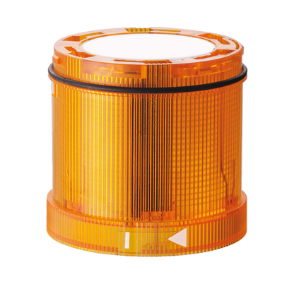 Werma LED Signal Tower KombiSIGN 72, 1 to 5 Tier, with or without Buzzer, IP65, Push-in Terminal Werma ClassicLOOK Yellow (TwinLIGHT) - BNR Industrial Automation